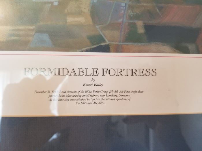Signed Robert Bailey Formidable Fortress print