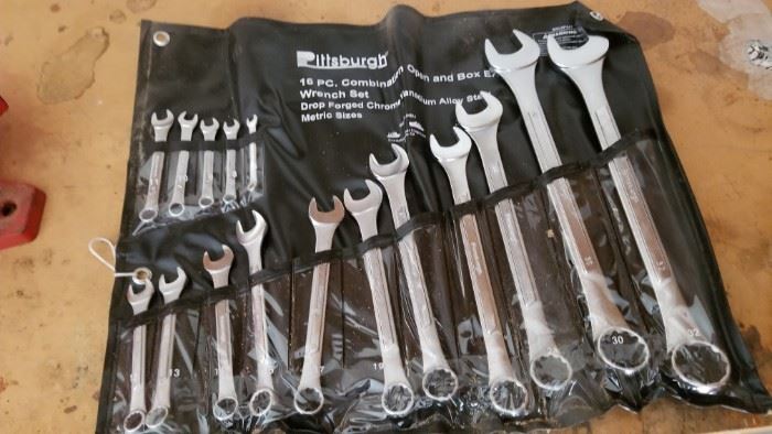 16 piece combo wrench set metric