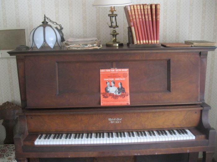 Player Piano that was converted to manual, comes with Player Piano mechanism (taken out), Sheet Music also