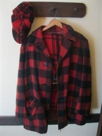 1940's-1950's Style Plaid Hunting Set with the Hat!