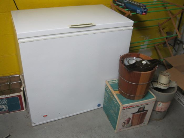 Smaller Freezer also plugged in and working