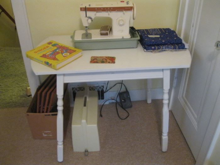 Sewing Machine and Table