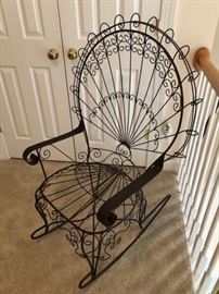 Wire Rocking Chair