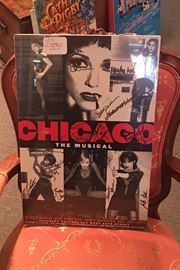 Framed Musical Autographed Poster Chicago