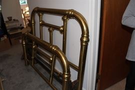 brass bed