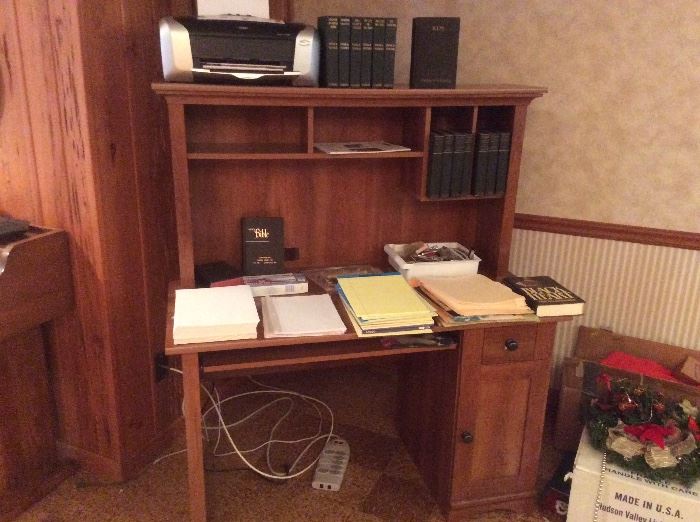 Nice desk and older books
