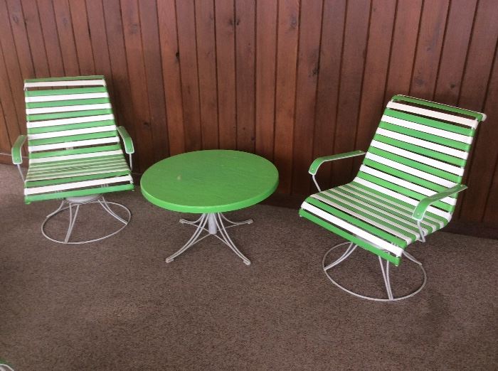 Vintage patio furniture from the famous LeLoo  store 
