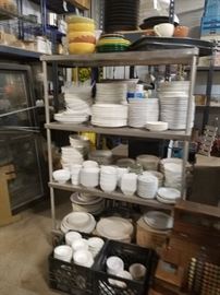 Assorted restaurant quality china