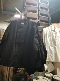 Assorted new & slightly used chef jackets