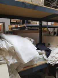 Assorted white or black linen (table cloths & napkins)