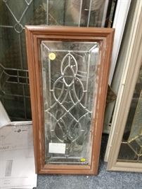Assorted leaded & stain glass inserts (Low E)