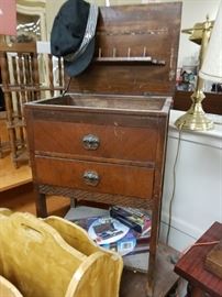Antique sewing cabinet