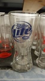 Assorted Miller Lite man cave collectibles