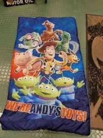 Toy Story EUC sleeping bag with duffel bag