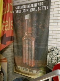 RARE Vintage Jim Beam 8 foot banner
