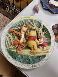Winnie the Pooh Tigger & Roo collector embossed plate