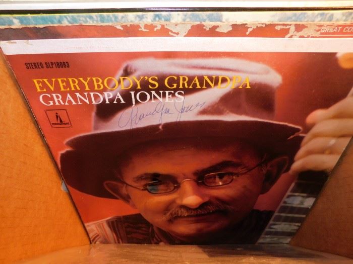 Autographed Grandpa Jones Album