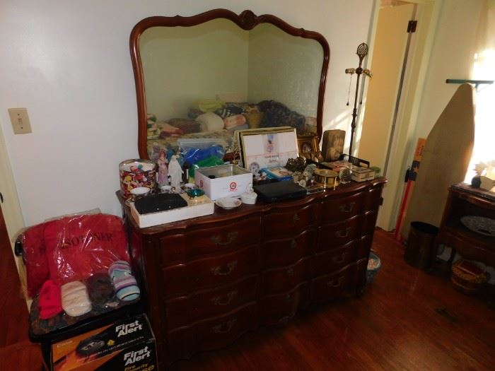 Continental Furniture Dresser with Mirror