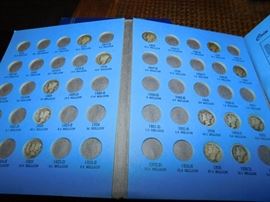 Partial Mercury Dime Books