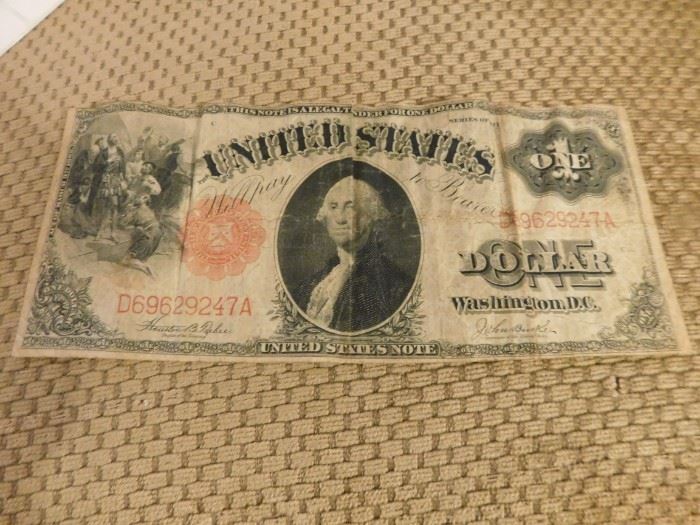 1917 U.S. Large Note One Dollar