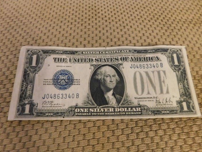 1928 B U.S. One Dollar Silver Certificate