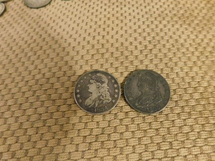 1800's Capped Bust Half Dollars