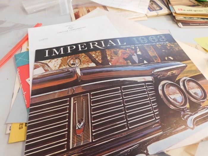 1963 Imperial Car Booklet