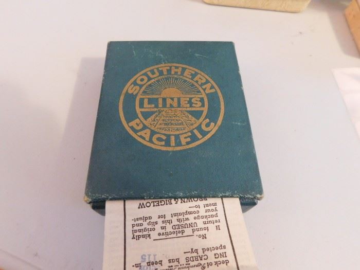 Old Southern Pacific Lines Playing Cards