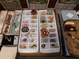 Vintage Costume Jewelry Pins