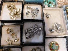 Costume Pin and Earring Sets