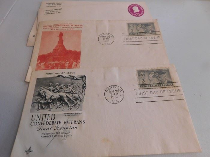 Confederate Veterans First Day Covers