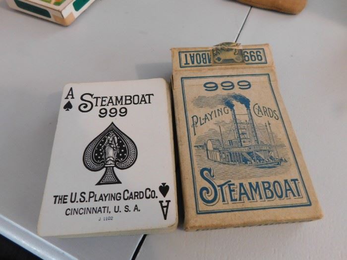 Old Steamboat Playing Cards(Tax Stamp Era)