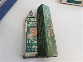 Old Singer Motor Lubricant