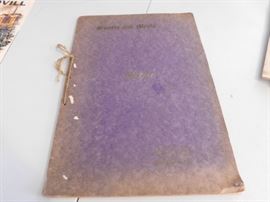 Early High Point Ladies Aid Society(Church) Cook Book with Advertisements