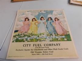 Old Dionne Quintuplets Advertising Calendar