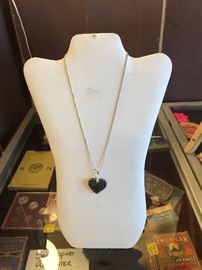 Beautiful Moss Agate Heart Necklaces Just in time for that special some on Valentines Day!