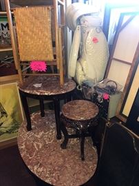 Marble topped Tables