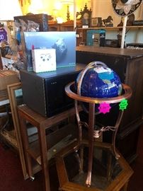 Gemstone Globe with a Beautiful Copper Base & a NIB XBox One X with an extra controller