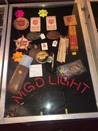 New MGD LIGHT Neon Attachment for your Sign, Beer Memorabilia 
