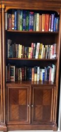 Bookcase w Inlaid Doors x 2