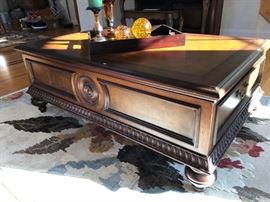 Ethan Allen Hastings Coffee Table w/ Storage Drawers