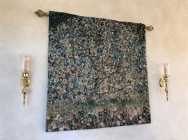 Tapestry, Candle Sconces
