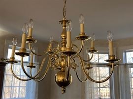 Brass Chandelier 