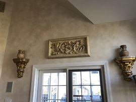 Large Wall Shelves, Decorative Plaque