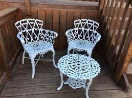 Victorian Table & 2 Chairs
