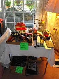 pre war and post war trains, track, and cars