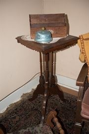 Arts and Crafts Square Pedestal Table