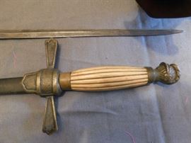 Bone hilt of KNIGHTS OF PYTHIAS  Sword