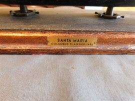 Vintage Model Spanish ship Santa Maria