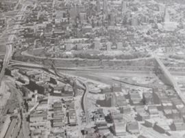 Aerial view country Club Plaza 